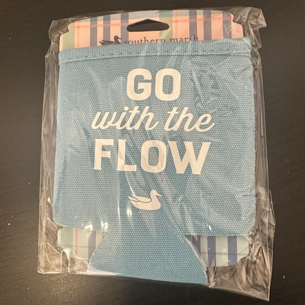 Southern Marsh Can Koozie Go With The Flow / Duck New In Package